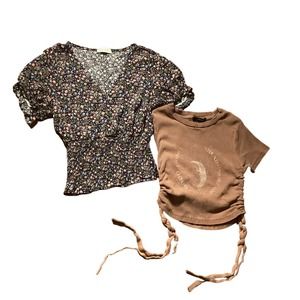 Girls size Juniors Small short sleeve shirts Forever 21 & more